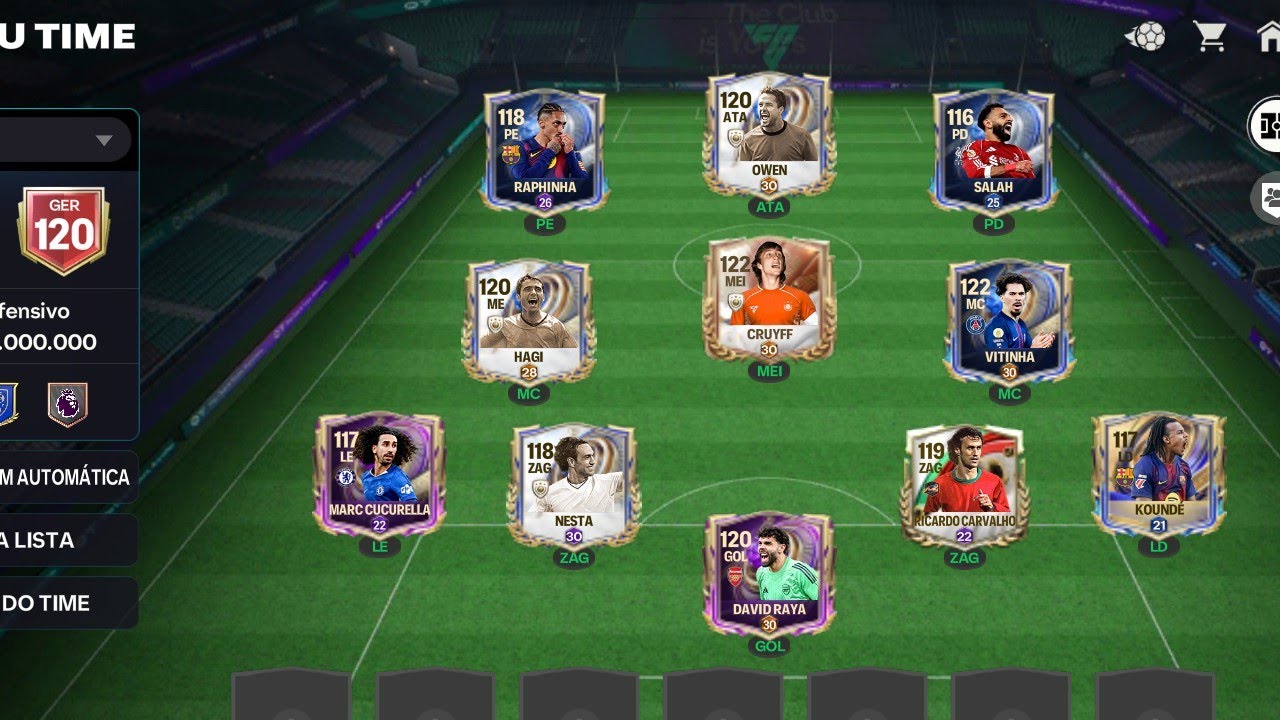 MELHORANDO O TIME RUMO A 123 DE OVER | CRUYFF 122 | VITINHA 122 | MARADONA 122