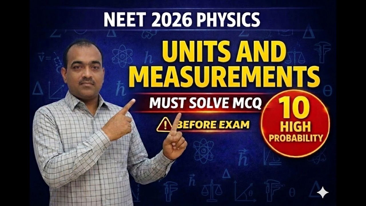Units, Dimensions & Measurements | 10 Most Repeated MCQs | NEET 2026 Physics | Bangla
