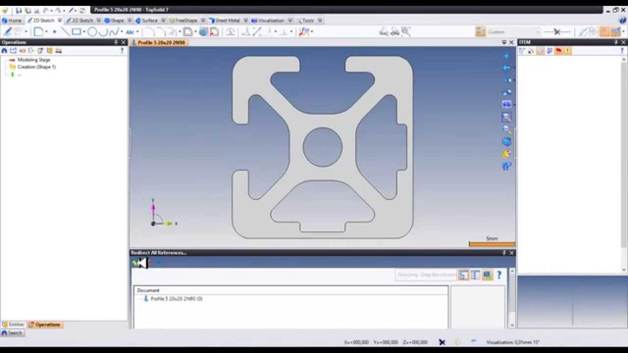 TopSolid7 - How to build your own extruded bar with functions