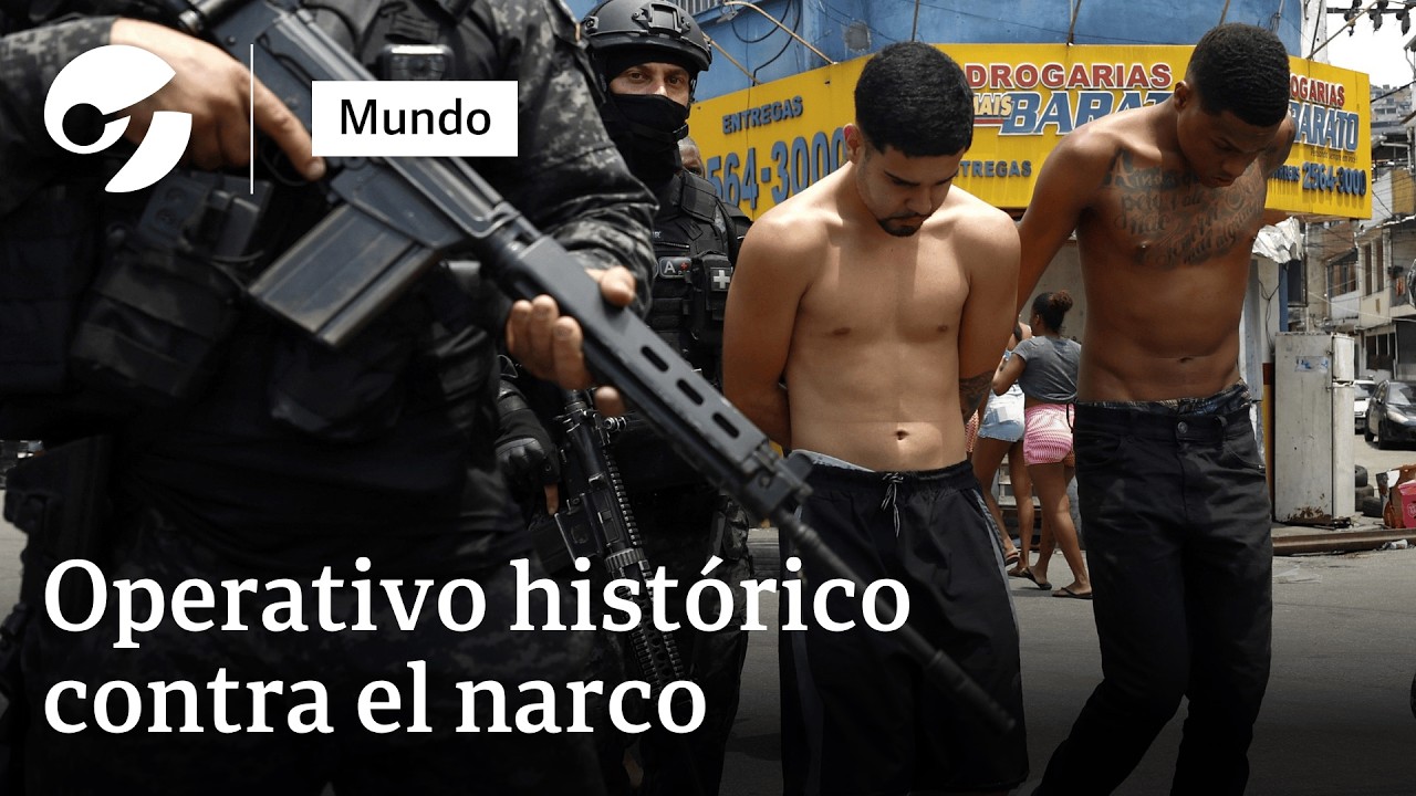 RÍO DE JANEIRO: el OPERATIVO POLICIAL deja 60 MUERTOS y DRONES BOMBA en las FAVELAS