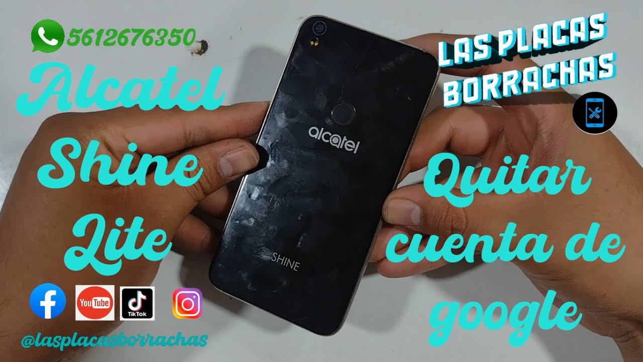 Quitar cuenta de google Alcatel Shine Lite  Hard Reset y FRP
