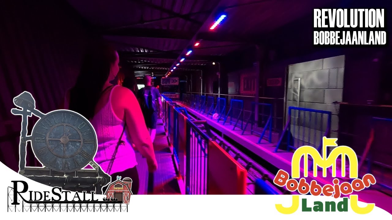 Revolution - die Indoor Achterbahn mit dem längsten Zug der Welt im Bobbejaanland | POV Onride