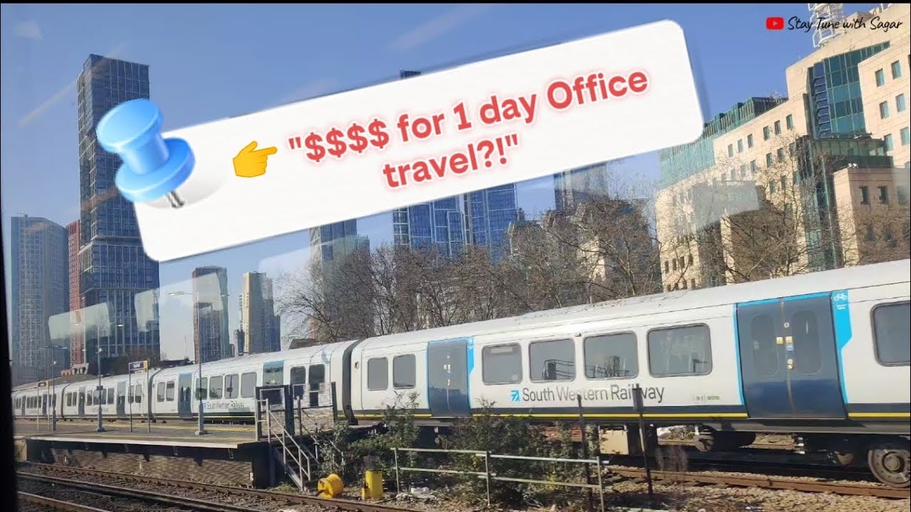 💰 London Travel Shock! 😲 | एवढे पैसे ऑफिसला जायला 💸 💻🚂👜#travel #office #train #viral #youtube #video
