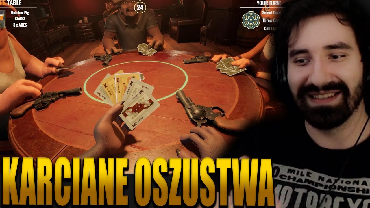 KTO LEPIEJ OSZUKUJE W KARTY 💀 z @Tamae_ @smayro @PiotrMaciejczak  | Liar Bar