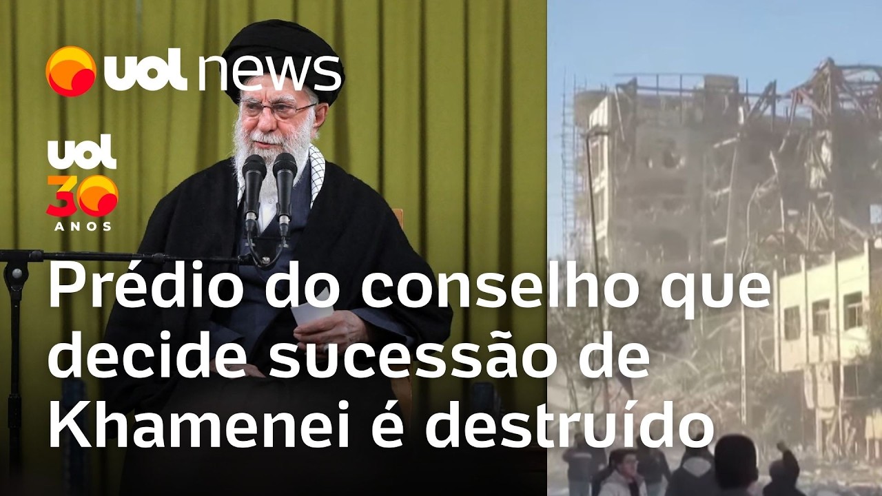 Prédio do conselho que decide sucessão de Khamenei é destruído no Irã, dizem agências