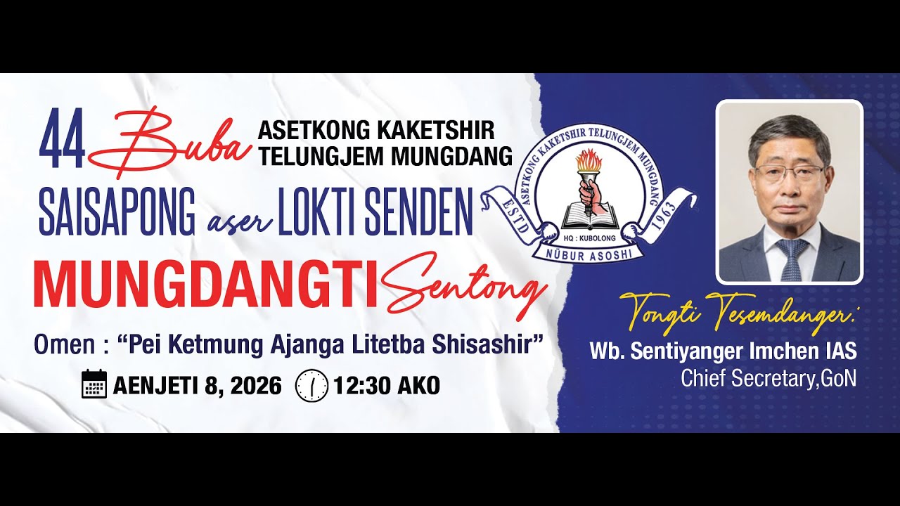 Asetkong Kaketshir Telungjem Mungdang  Live Stream