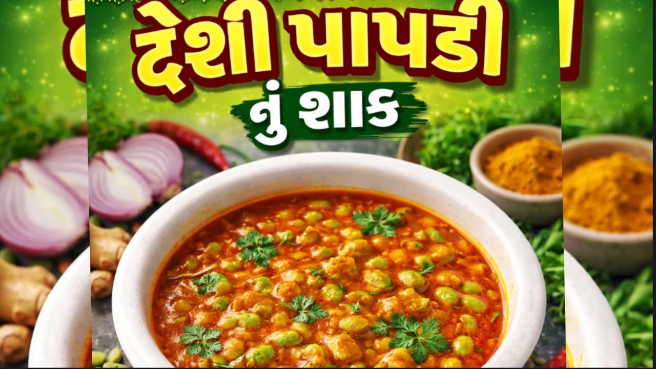 દેશી પાપડી નું શાક બાજરી ના રોટલા સાથે || ગામડાની દેશી રીતે ||#trending #cooking #viral 