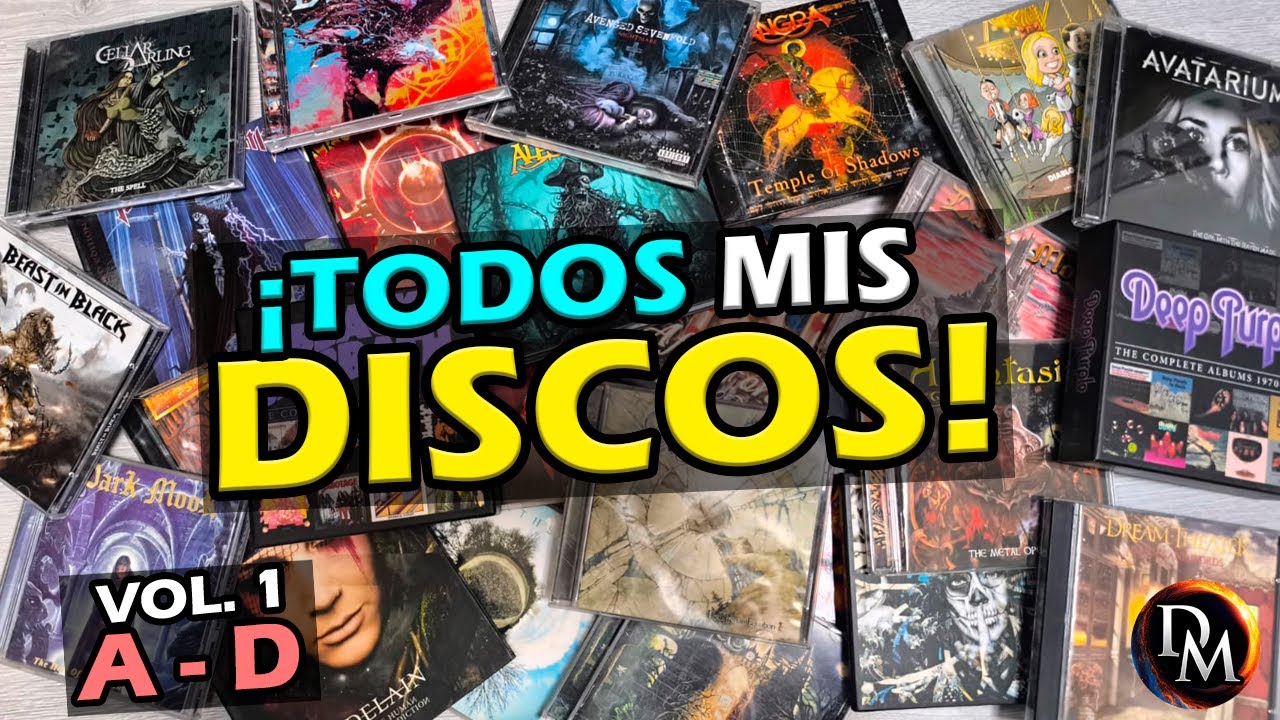 Te muestro mi COLECCIÓN COMPLETA de DISCOS de METAL 🤘💿 Parte 1 (A-D)