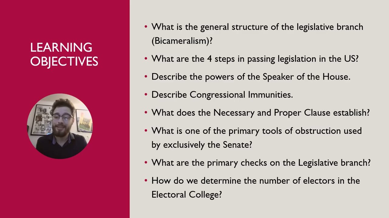 The Legislative Branch Explained