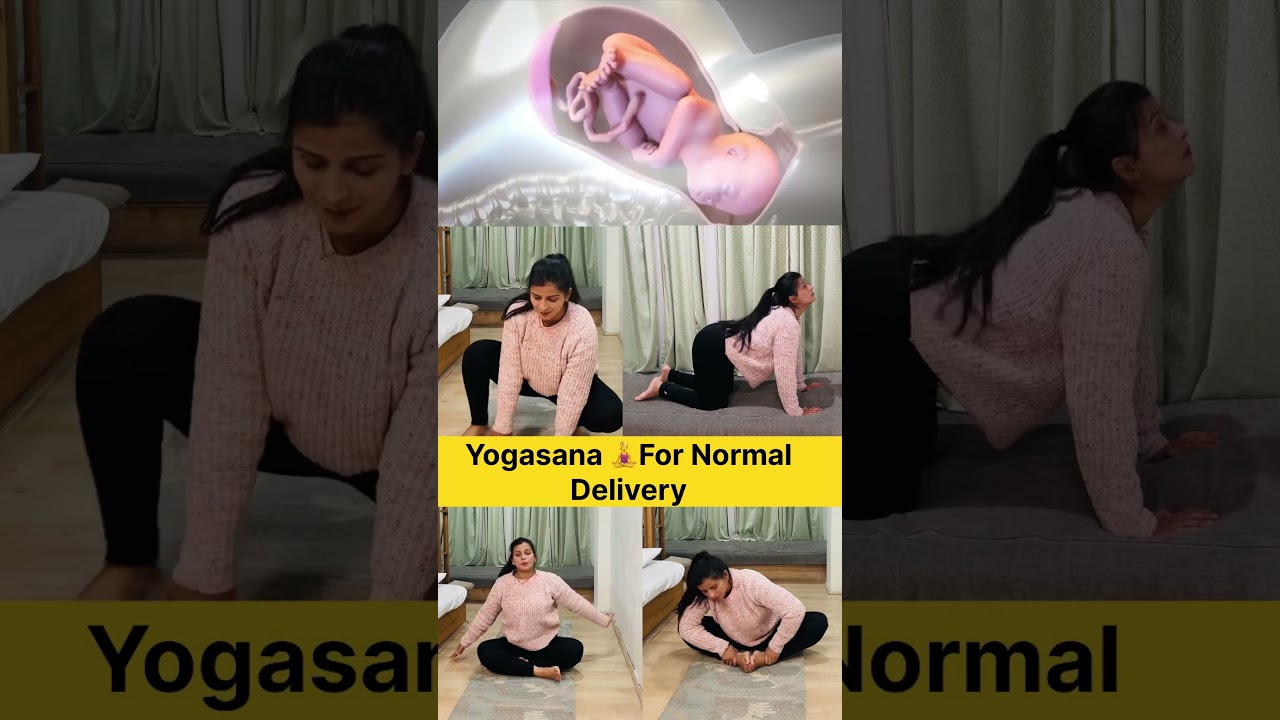 4 easy yoga asanas to support a smooth and normal delivery 🤍
