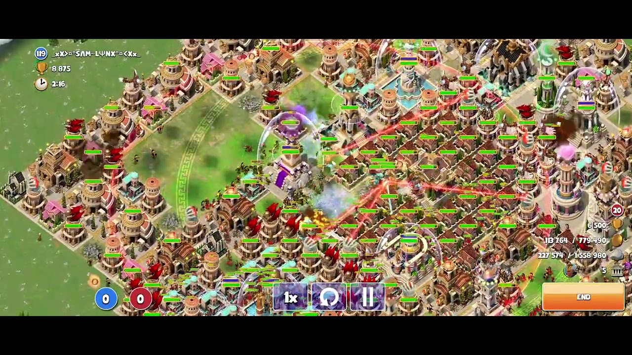 Gods of Olympus | Level up breakout challenge | Round 20; 9 temples (715 points to 725 points)
