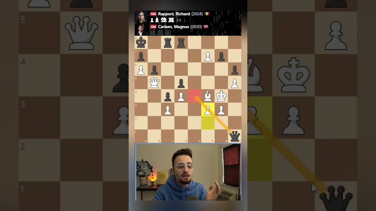МАГНУС КАРЛСЕН ПРОТИВ РИЧАРДА РАППОРТА: ДВЕ ЖЕРТВЫ ЛАДИ!! #шахматы #gothamchess