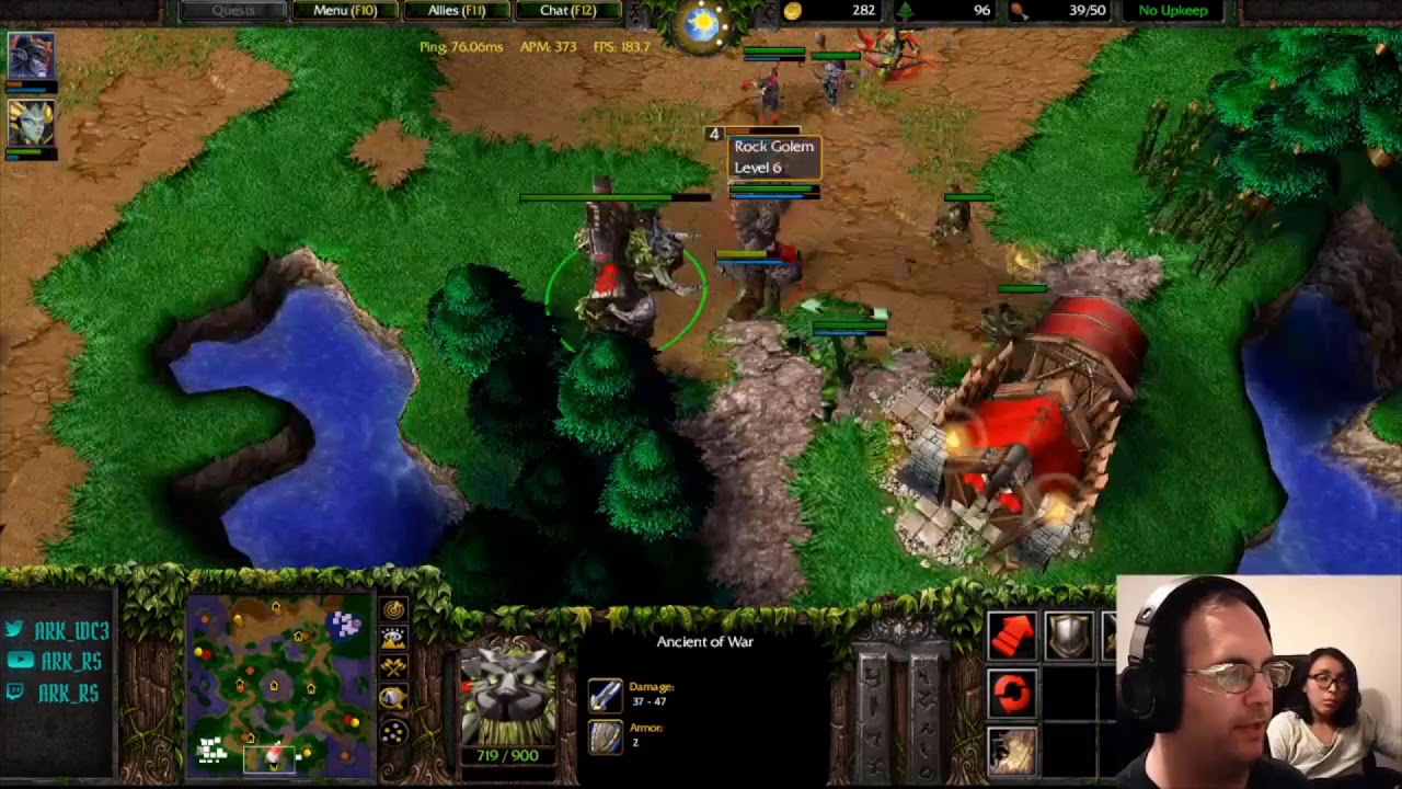 Game play #2 - Night Elf vs Undead - Last Refuge