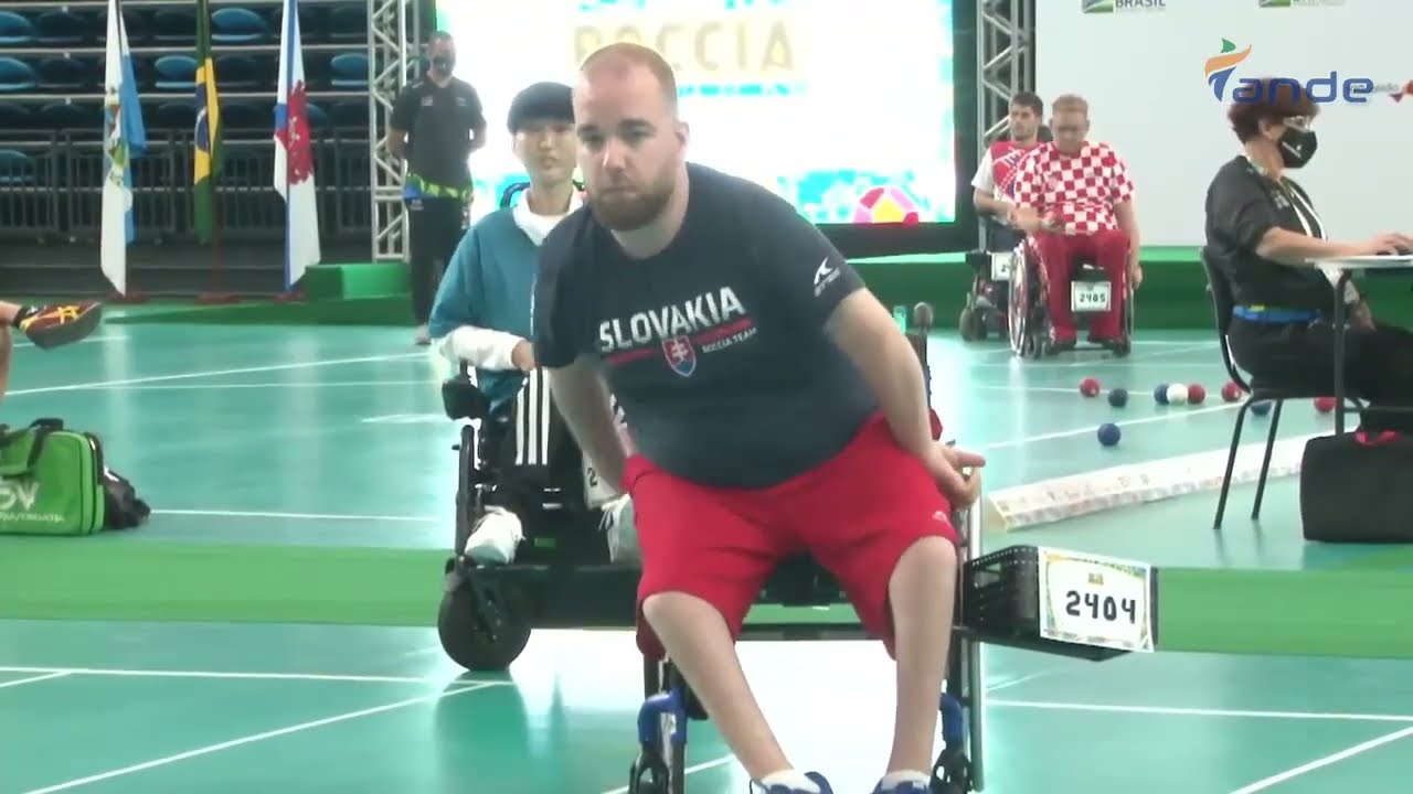 World Boccia Championships 06.12.2022. 2404 Samuel Andrejčik (SVK) vs. 2416 Youngin Gu (KOR) (BC4)