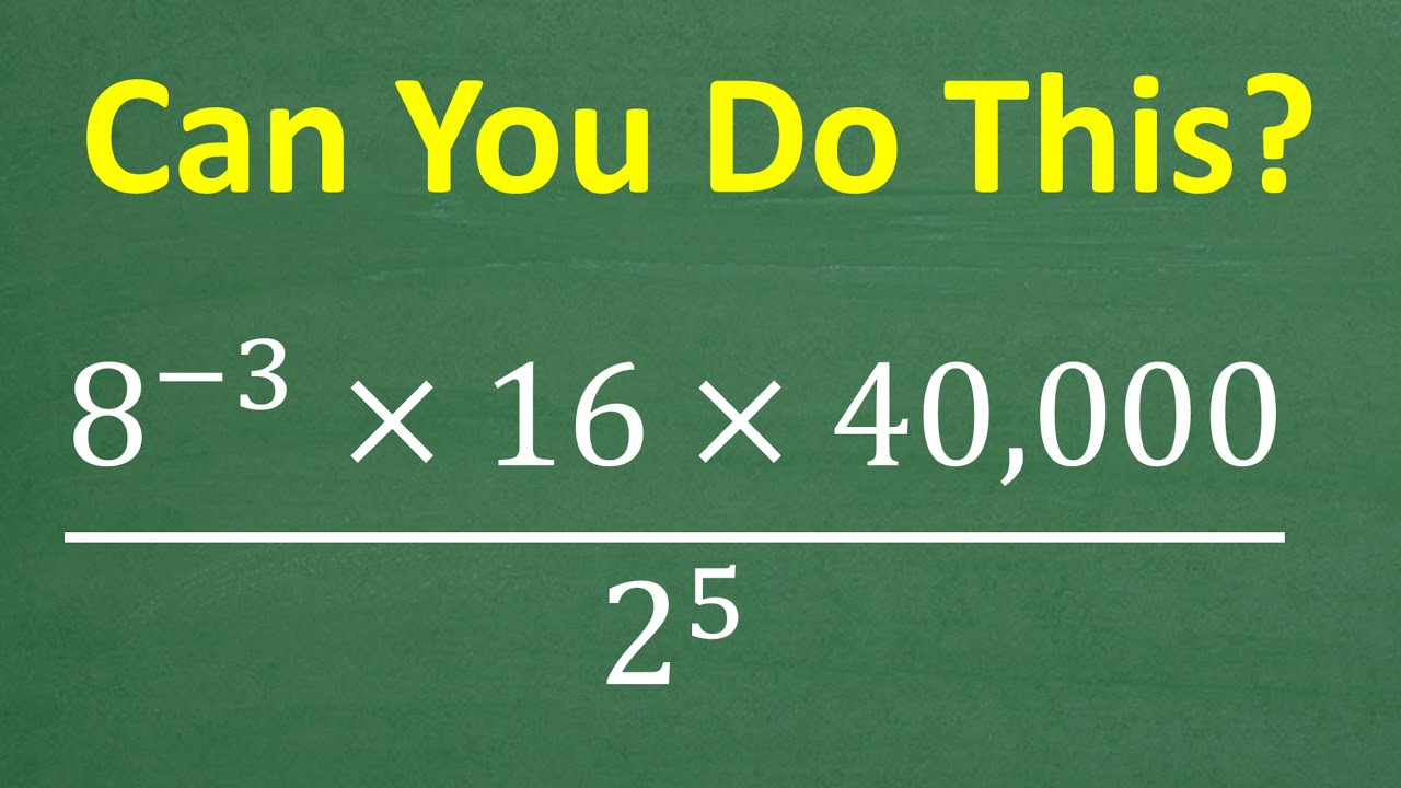 Math With NO Calculator - Can You Do This?