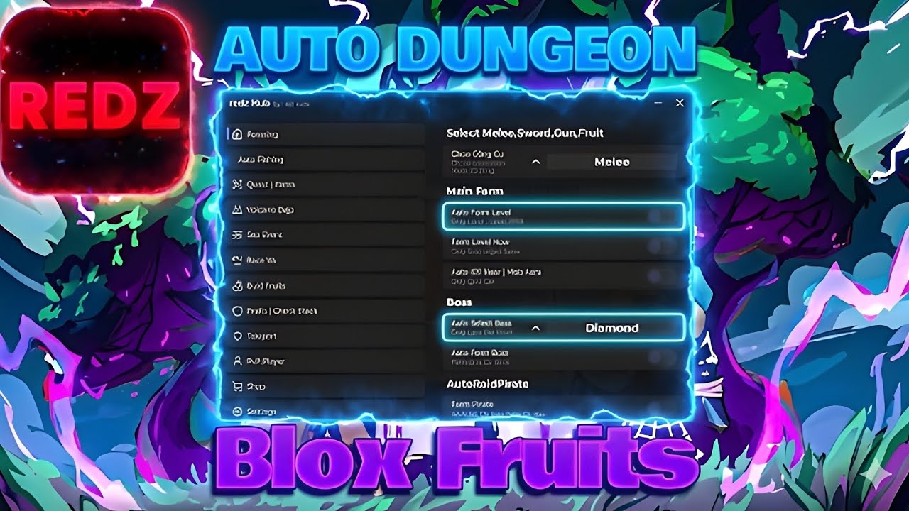 Blox Fruits Script Christmas Update &ndash; Auto Farm, Candy Farm, Free Gift, Auto Dungeon (Redz Hub)