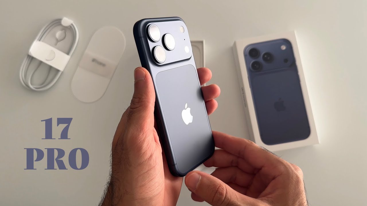 iPhone 17 Pro Deep Blue Unboxing + Accessories