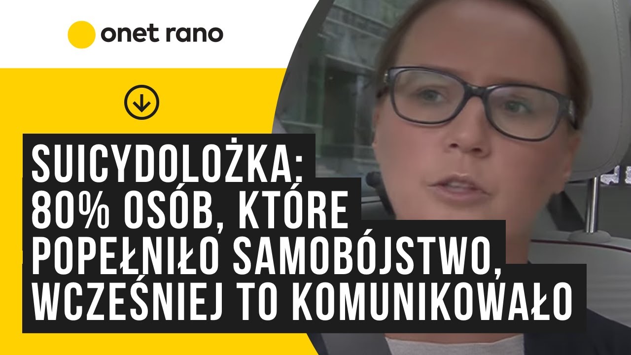 Suicydolożka: 80 proc. osób, które popełniło samobójstwo, wcześniej to komunikowało