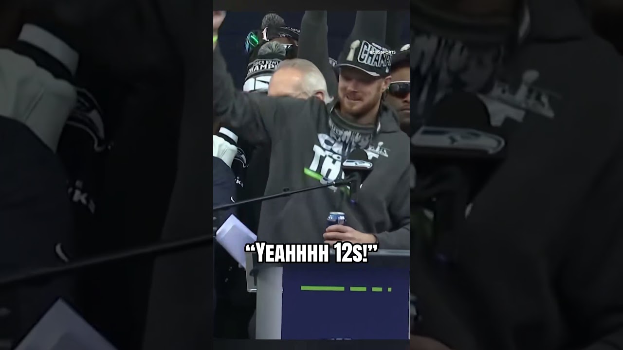 Sam Darnold at the Seahawks parade 🔥 #nfl #football #superbowllx