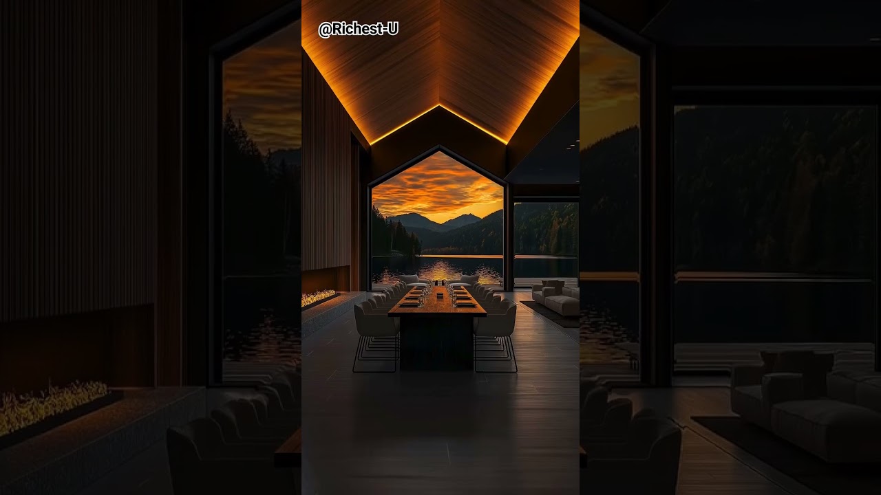 Swiss Lake House #luxury #reels #motivational #richest #treading #dream #money #house #nature #happy