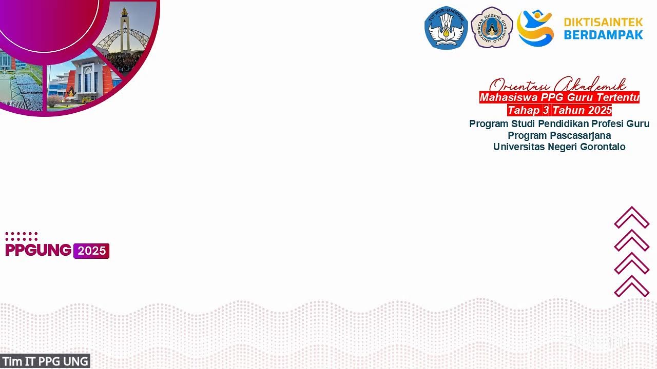 Orientasi Akademik PPG Guter Tahap 3 Tahun 2025