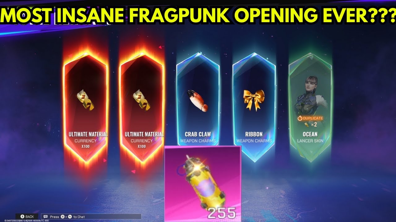 Opening 255x FragPunk Capsules... INSANE LUCK?