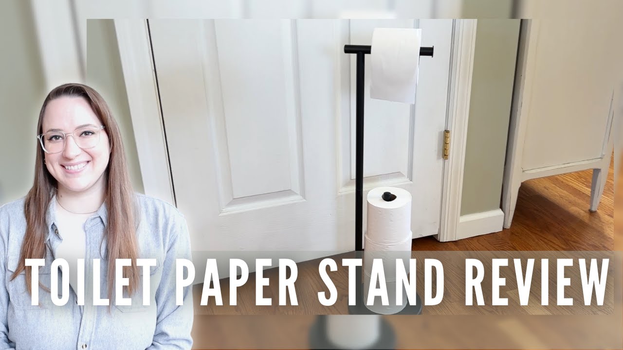 🧻Upgrade Your Bathroom with this Solutions Free Standing Toilet Paper Holder Stand🚽