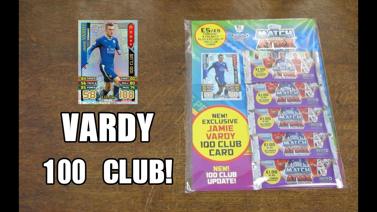 VARDY 100 CLUB! - Match Attax 2015/16 Multipack Opening