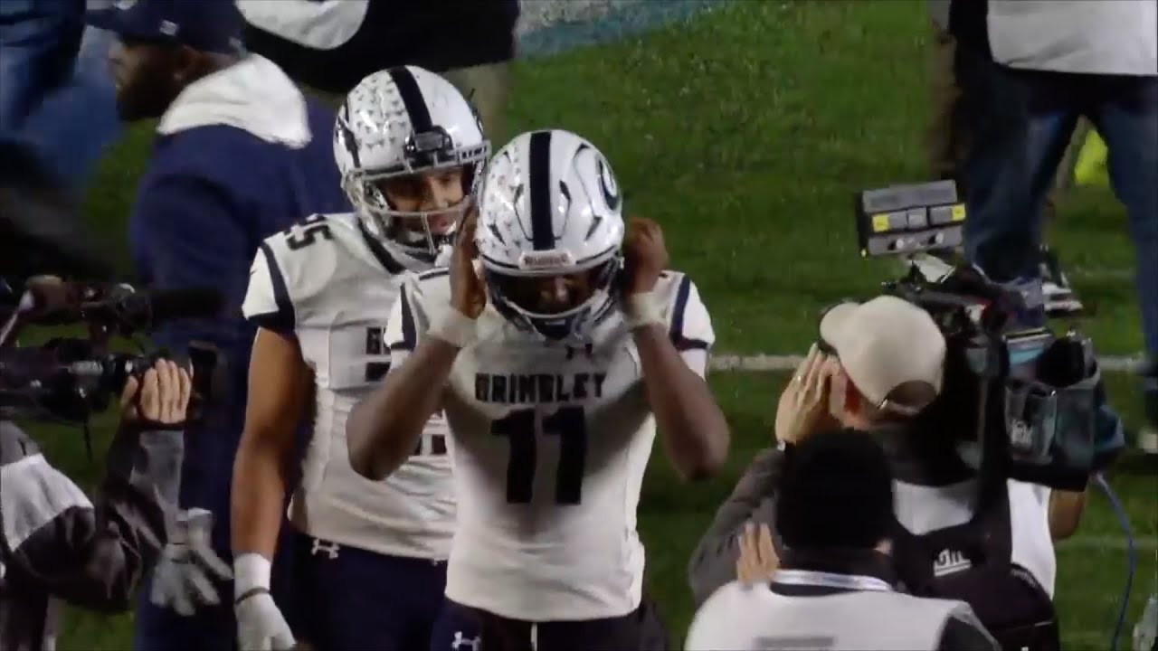 HIGHLIGHTS: 5-star Tennessee commit Faizon Brandon leads Grimsley to 35-23 win over Rolesville