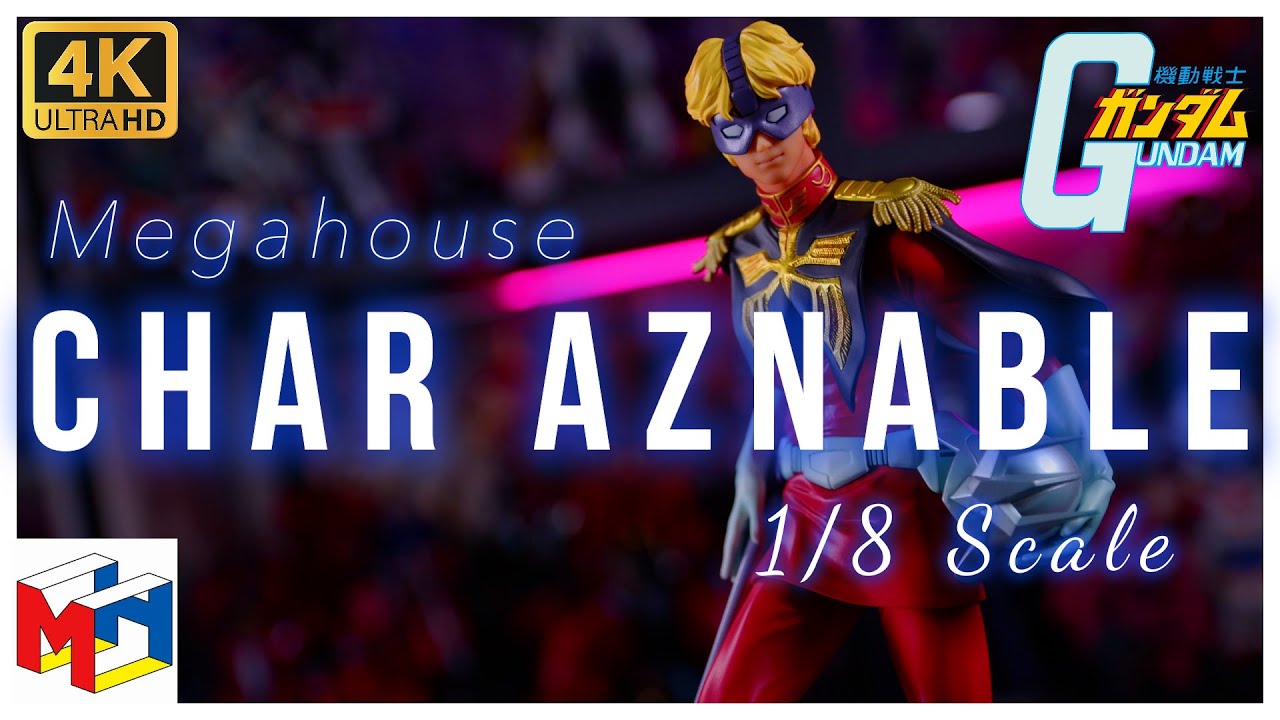 Megahouse Gundam Guys Generation GGG Char Aznable 1/8 Scale Anime Figure Unboxing Review