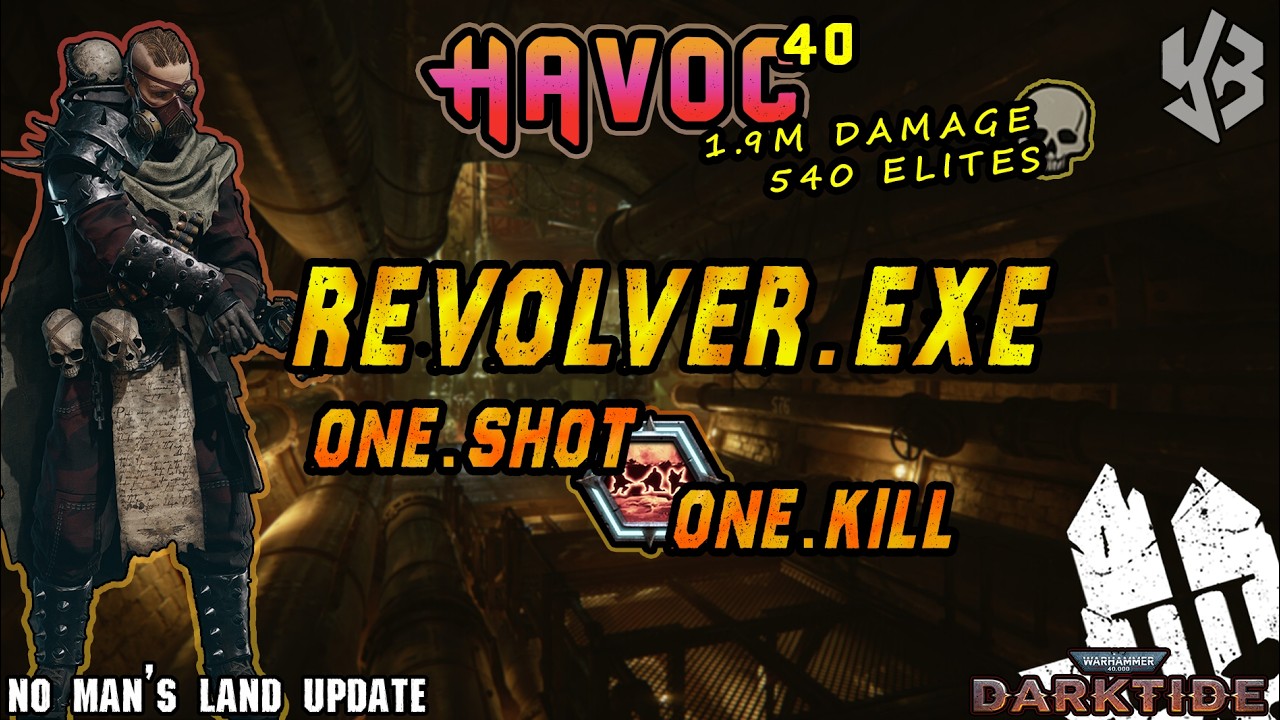 Revolver.EXE one-shots everything | 540 Elites 1.9M Damage | Veteran Build | Darktide