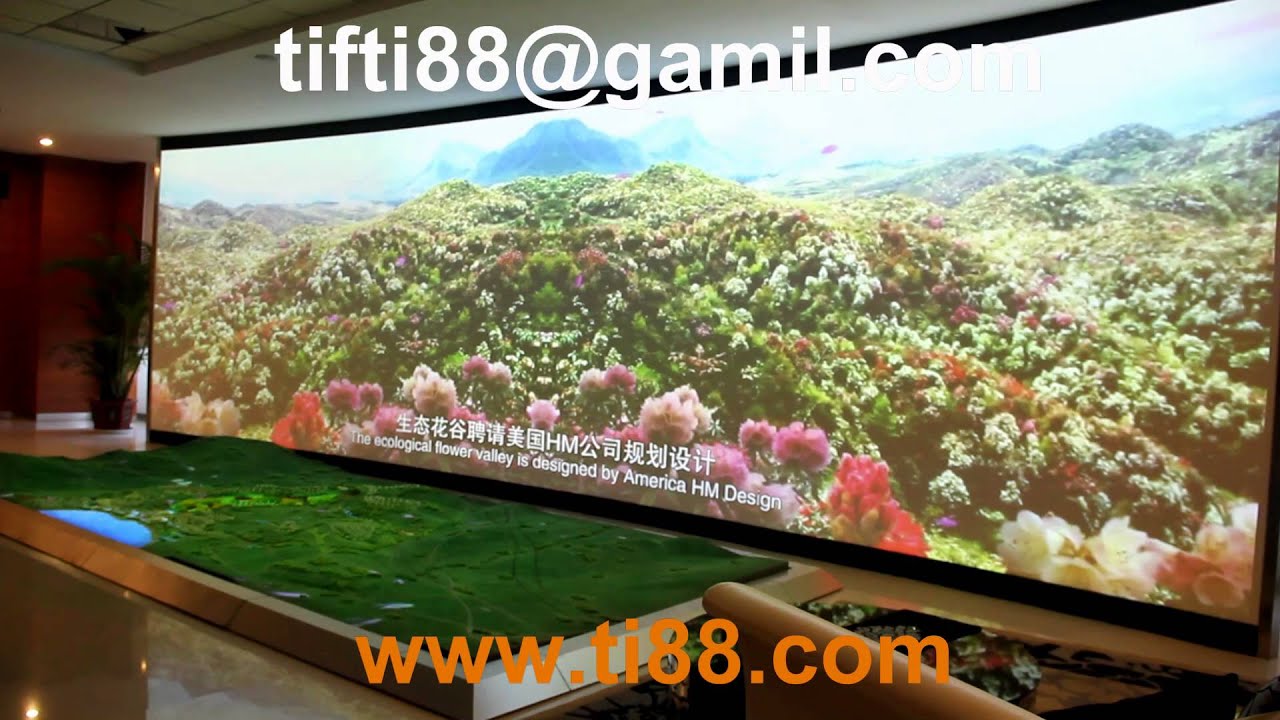 Visual simulation of electronic sand table arc screen Showroom