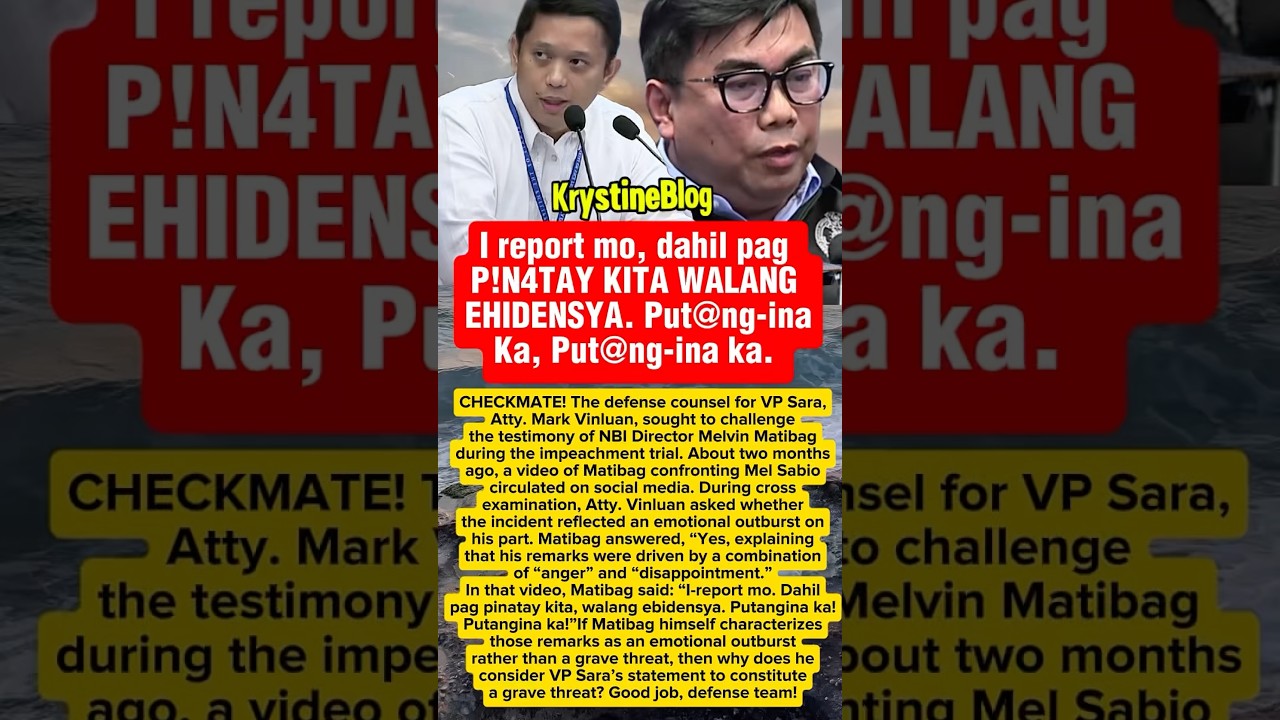 CHECKMATE ka dito Matibag Goodjob Atty. Vinluan #impeachmenttrial #shorts