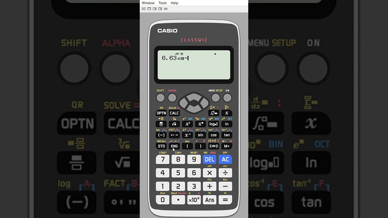 How to type in small numbers using standard form, on a calculator