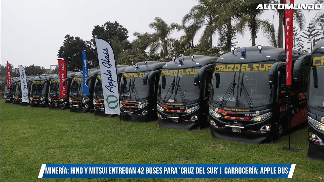 Mitsui - ENTREGA DE 42 BUSES HINO A LA EMPRESA CRUZ DEL SUR
