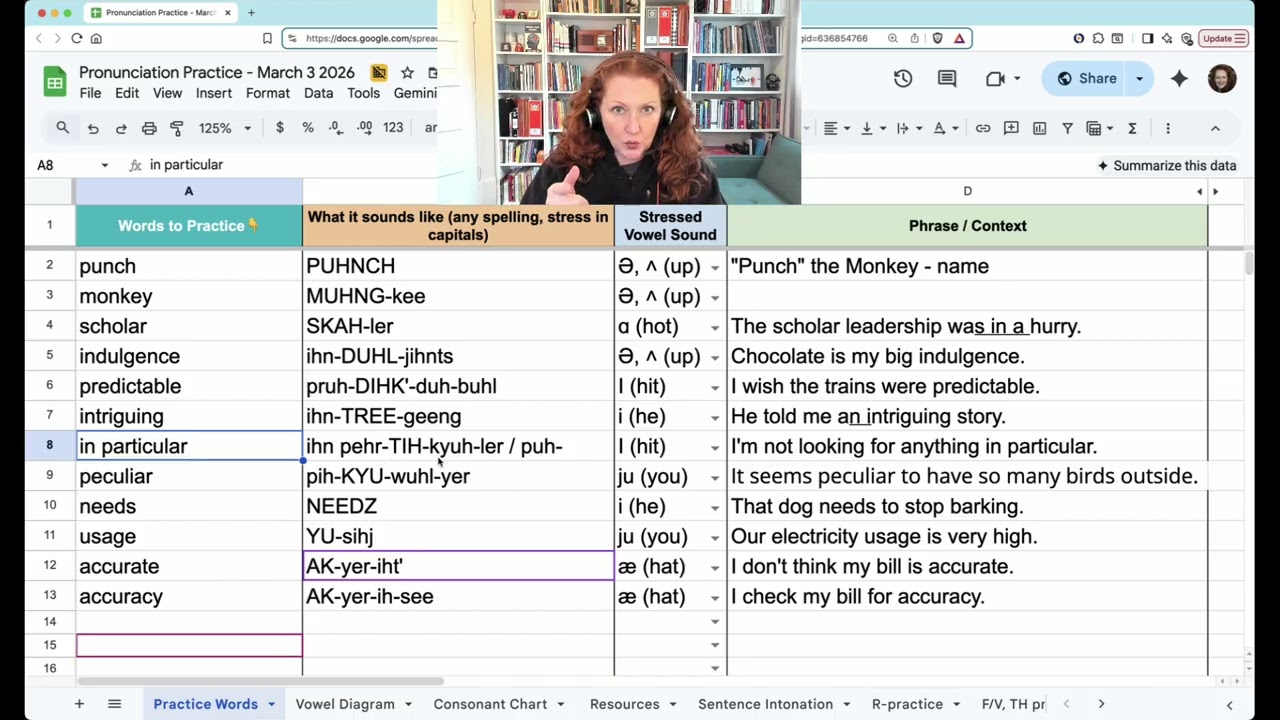 American English Pronunciation Practice - March 3, 2026