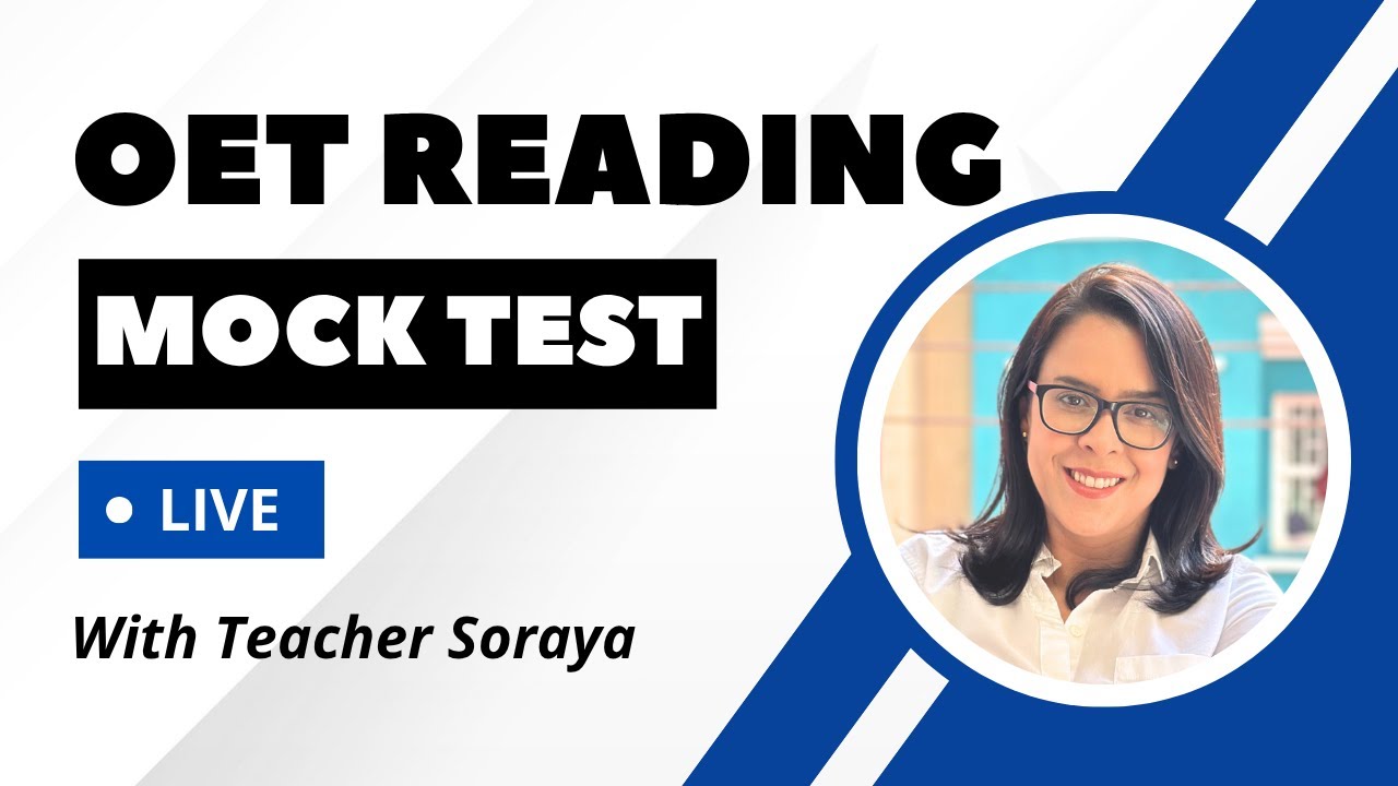 OET Reading Mock Test: Solving questions together