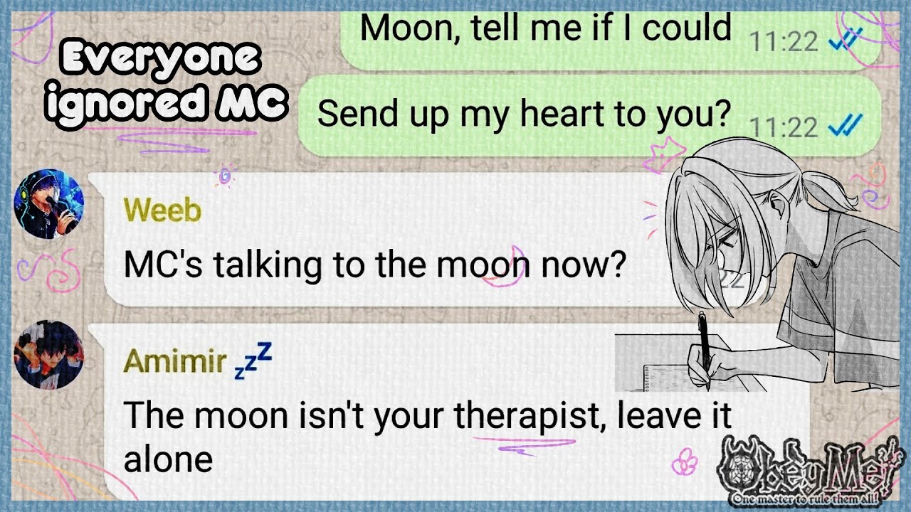 Everyone ignores MC | 'My love mine all mine' | Obey Me! Text Story [Happy birthday to me!]