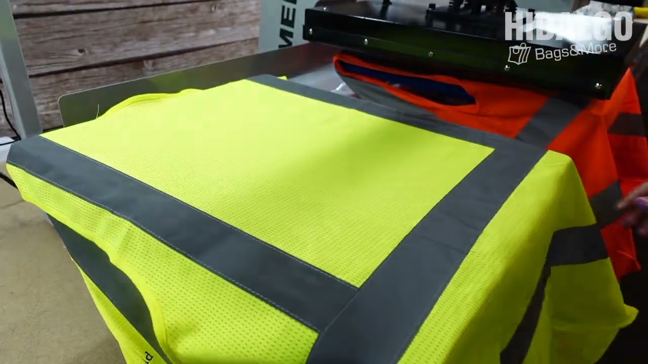 Veiligheidshesje Neon Geel bedrukken in onze eigen drukkerij bij Hidalgo Bags & More - Zoetermeer