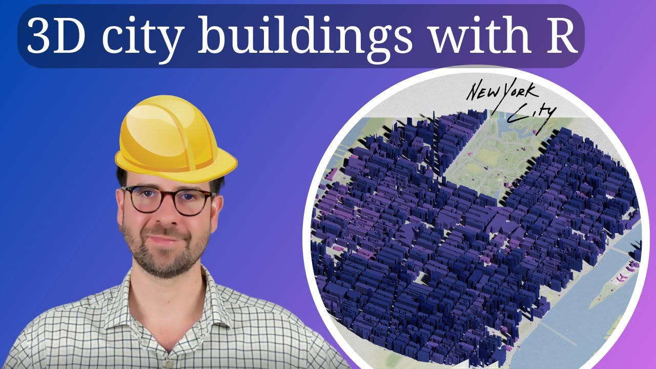 3D city building maps with R
