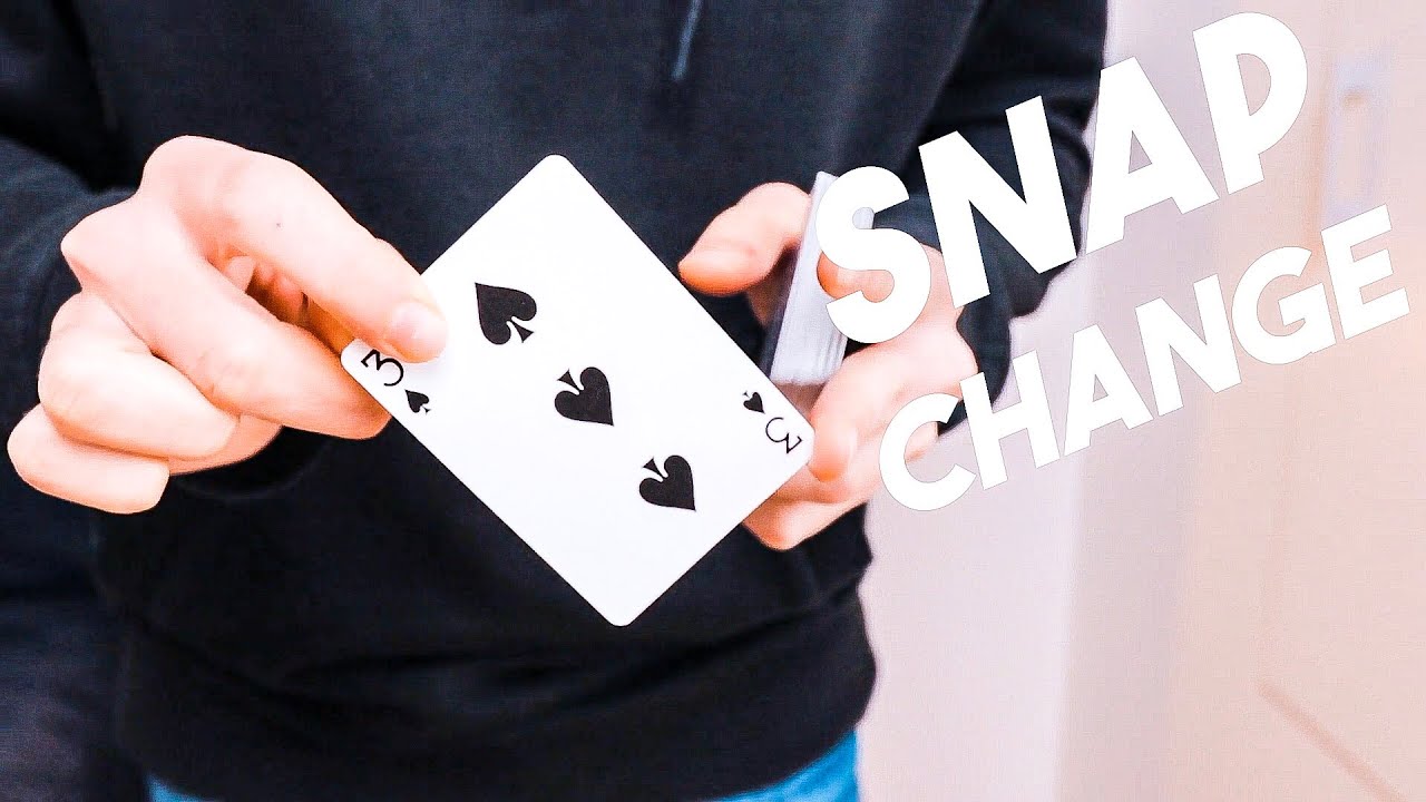 COME TRASFORMARE ISTANTANEAMENTE UNA CARTA / Tutorial Snap Change / Spiegazione Magia con le carte