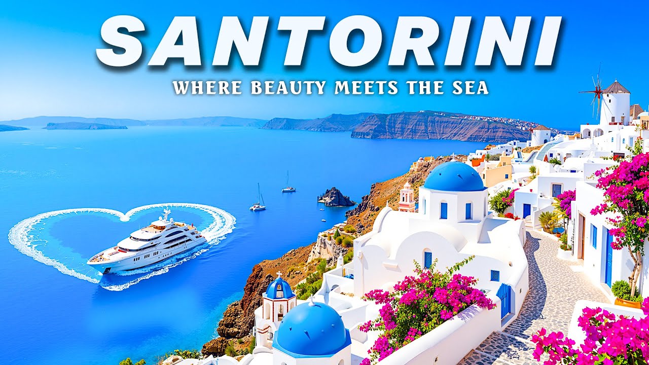 Santorini 4K Drone Footage | Dreamy Views, Gorgeous Sunsets & Relaxing Deep House Chill Music