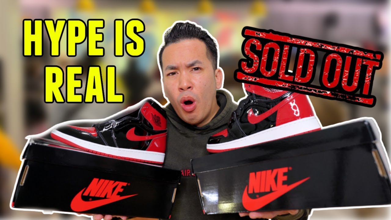 HYPE IS REAL !!! SOLDOUT JORDAN 1 "PATENT BRED" PICK UP VLOG
