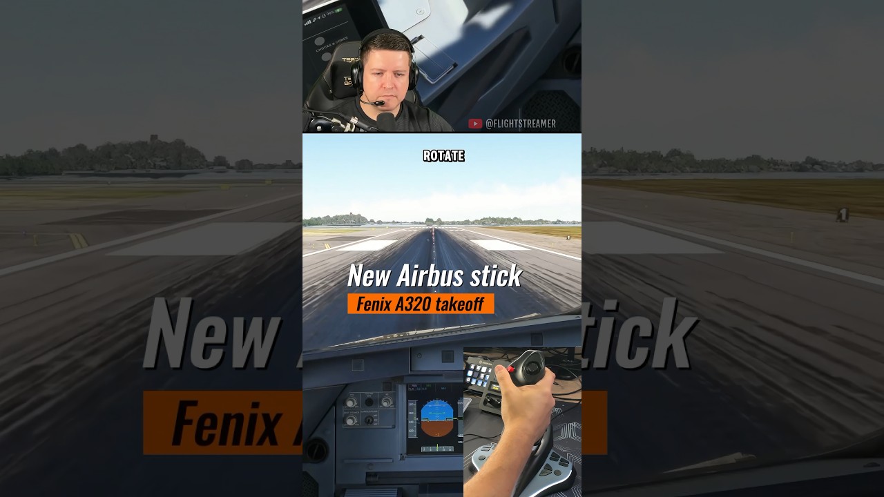 Дайте волю точности: новый джойстик Winwing Ursa Minor Airbus &mdash; альтернатива Thrustmaster TCA #шорты