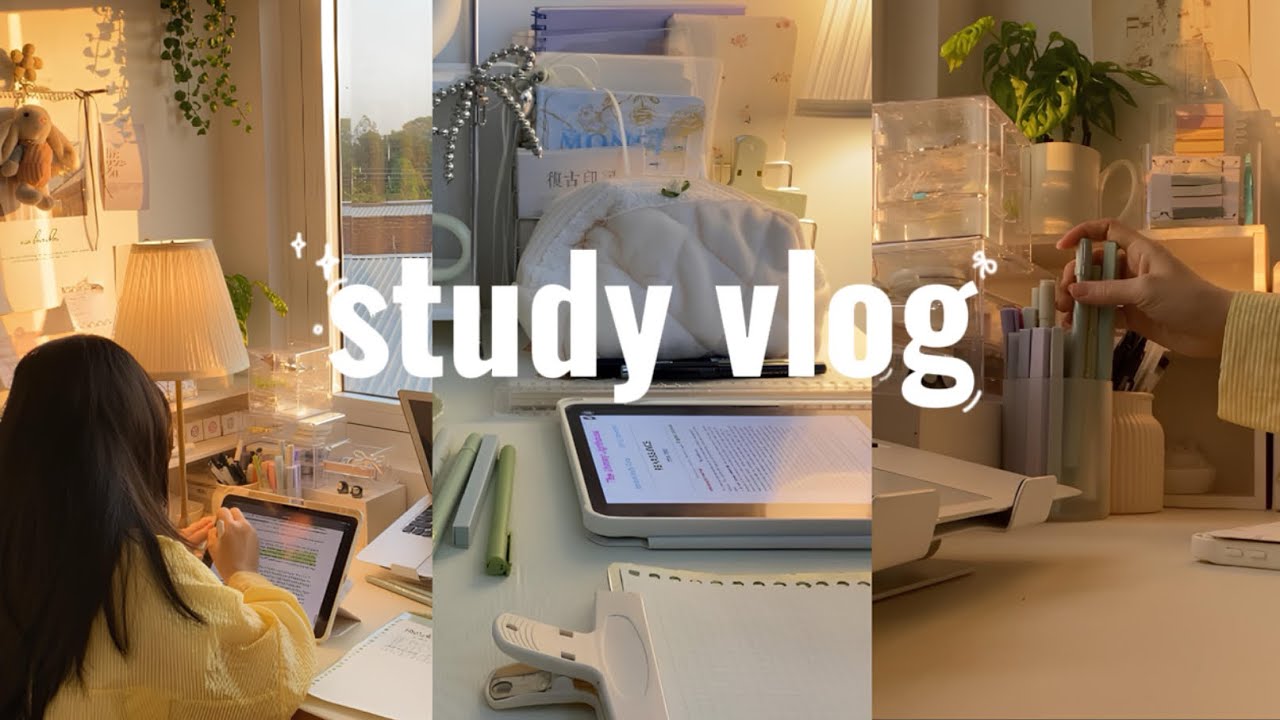 STUDY VLOG |  lots of studying, coffee, study productive⟡ ݁✨🎉
