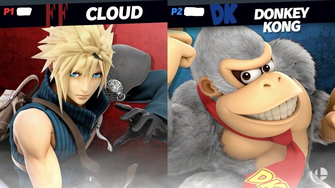 Super Smash Ultimate Gameplay DK vs. Cloud