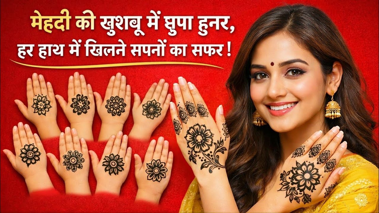 🔴 LIVE Flower Mehndi Design Tutorial | Easy Full Hand Mehndi for Beginners | Step by Step Mehndi Cl