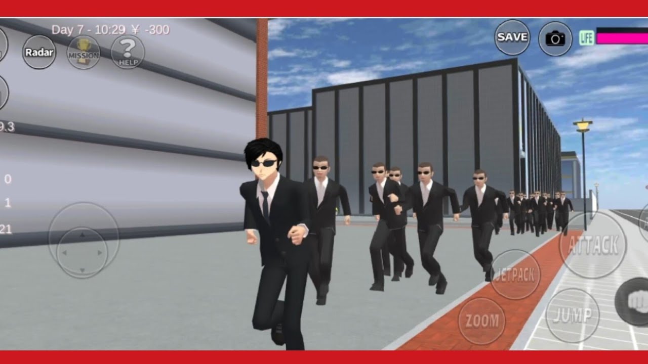 Yakuza Boss Chased by Bandits 😱 Police Save Him 🚓 | Sakura School Simulator Action Story