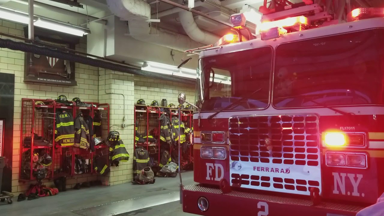 Brand new FDNY Ladder 2 responds to Box 4500