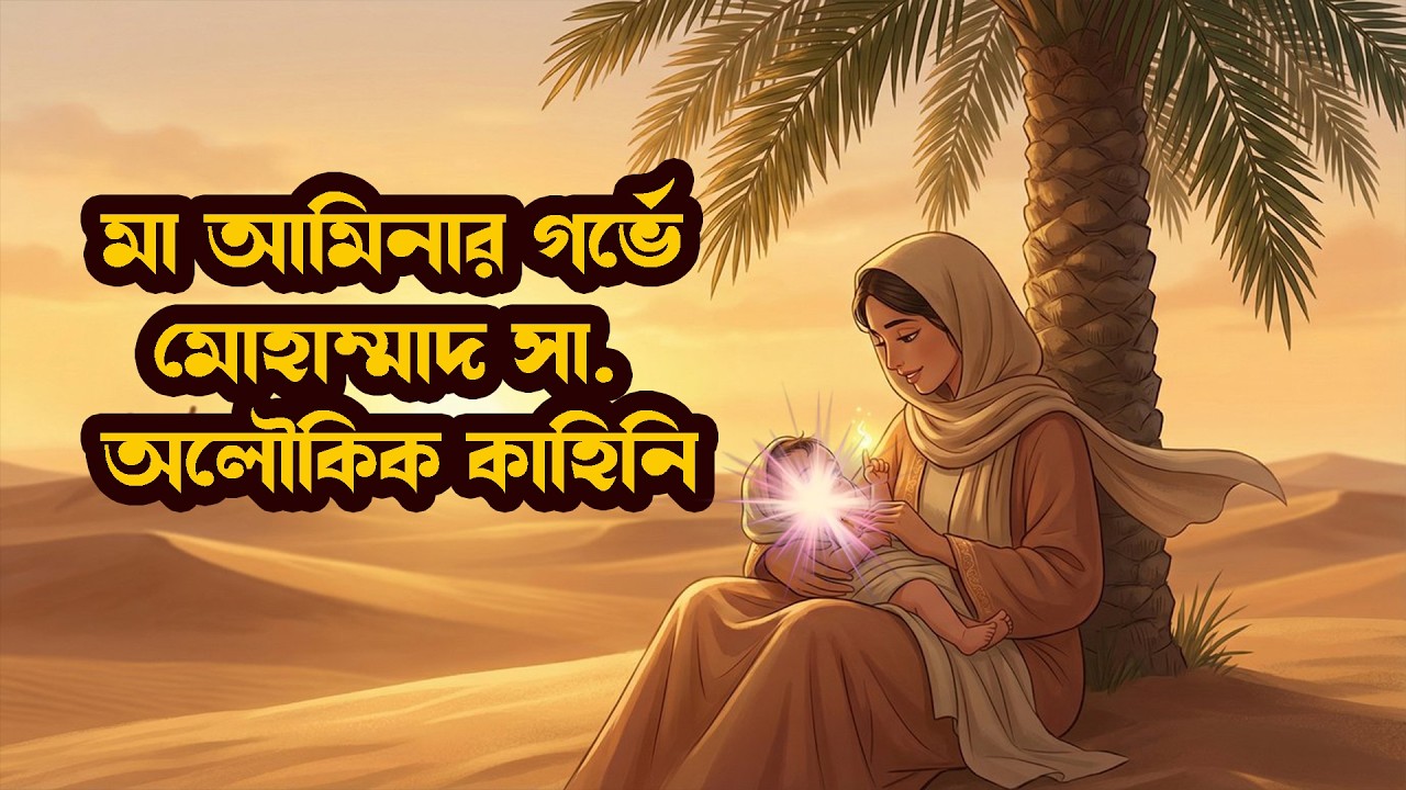 মা আমিনার গর্ভে হযরত মোহাম্মাদ এবং অলৌকিক ঘটনা islamic golpo / islamic history